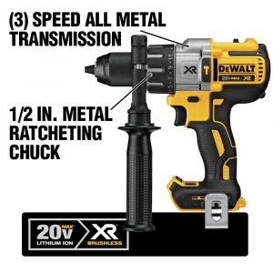 20-Volt MAX XR Lithium-Ion Cordless 12 in. Premium Brushless Hammer Drill (Tool-Only)